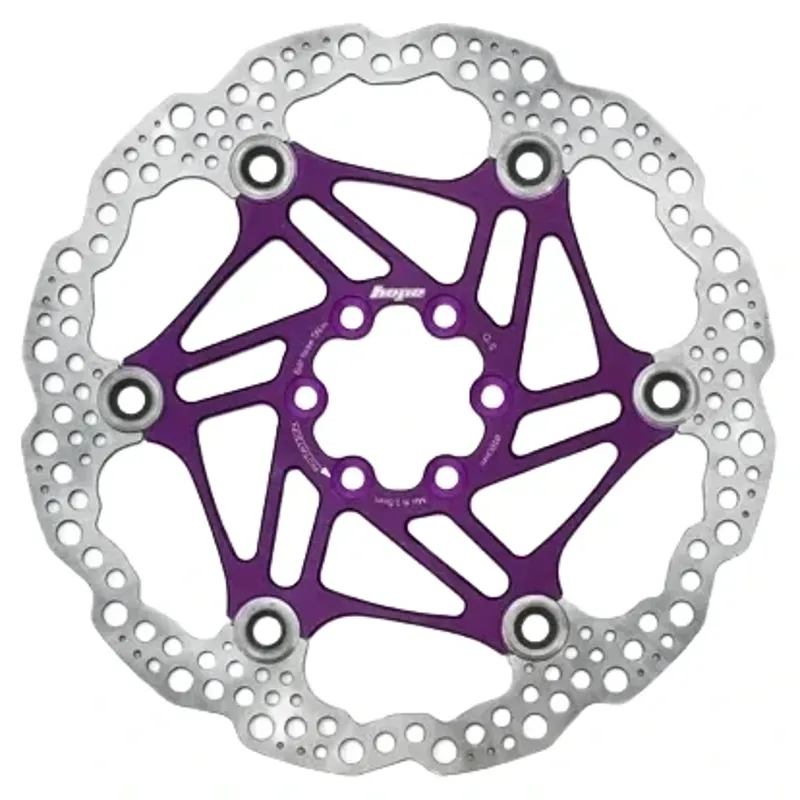 Balfes Bikes Hope Floating Disc 6 Bolt 180mm Rotor in Purple | Free postage over £30, £10 off first order, price match & 0% finance.