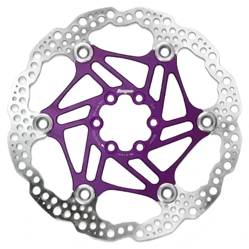 Balfes Bikes Hope Floating Disc 6 Bolt 183mm Rotor in Purple | Free postage over £30, £10 off first order, price match & 0% finance.