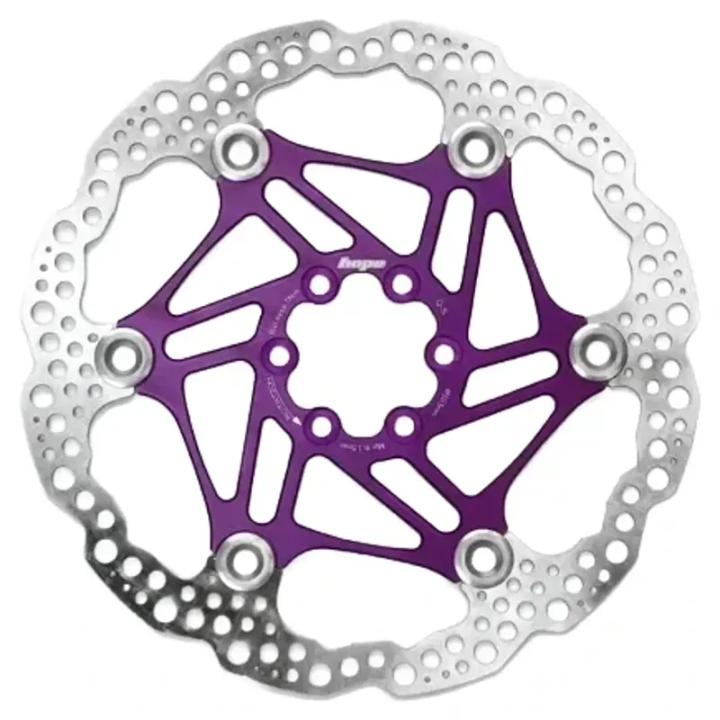 Balfes Bikes Hope Floating Disc 6 Bolt 183mm Rotor in Purple | Free postage over £30, £10 off first order, price match & 0% finance.