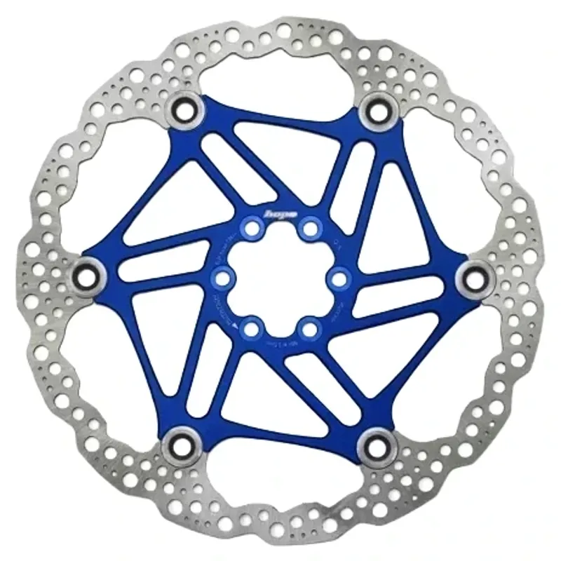 Balfes Bikes Hope Floating Disc 6 Bolt 200mm Rotor in Blue | Free postage over £30, £10 off first order, price match & 0% finance.