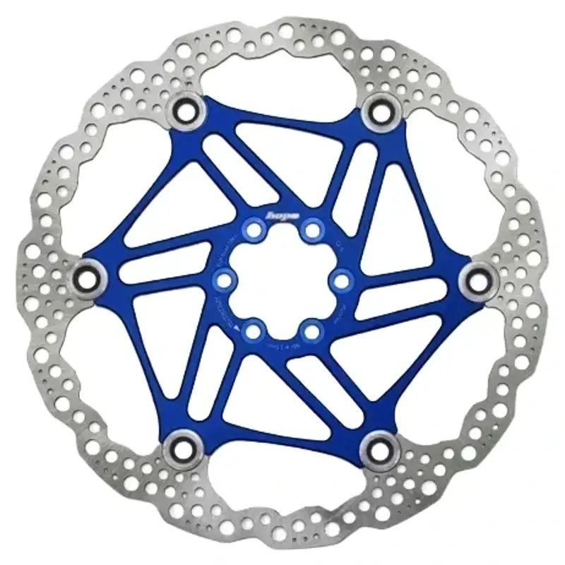 Balfes Bikes Hope Floating Disc 6 Bolt 200mm Rotor in Blue | Free postage over £30, £10 off first order, price match & 0% finance.