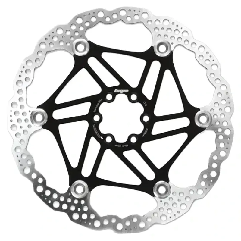 Balfes Bikes Hope Floating Disc 6 Bolt 203mm Rotor in Black | Free postage over £30, £10 off first order, price match & 0% finance.