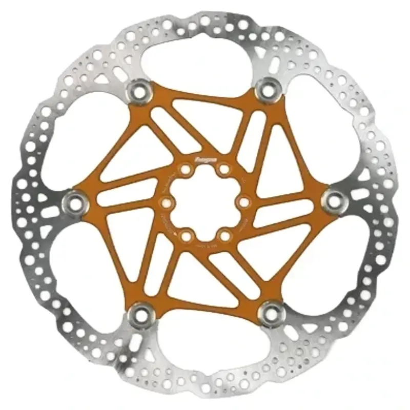 Balfes Bikes Hope Floating Disc 6 Bolt 220mm Rotor in Orange | Free postage over £30, £10 off first order, price match & 0% finance.