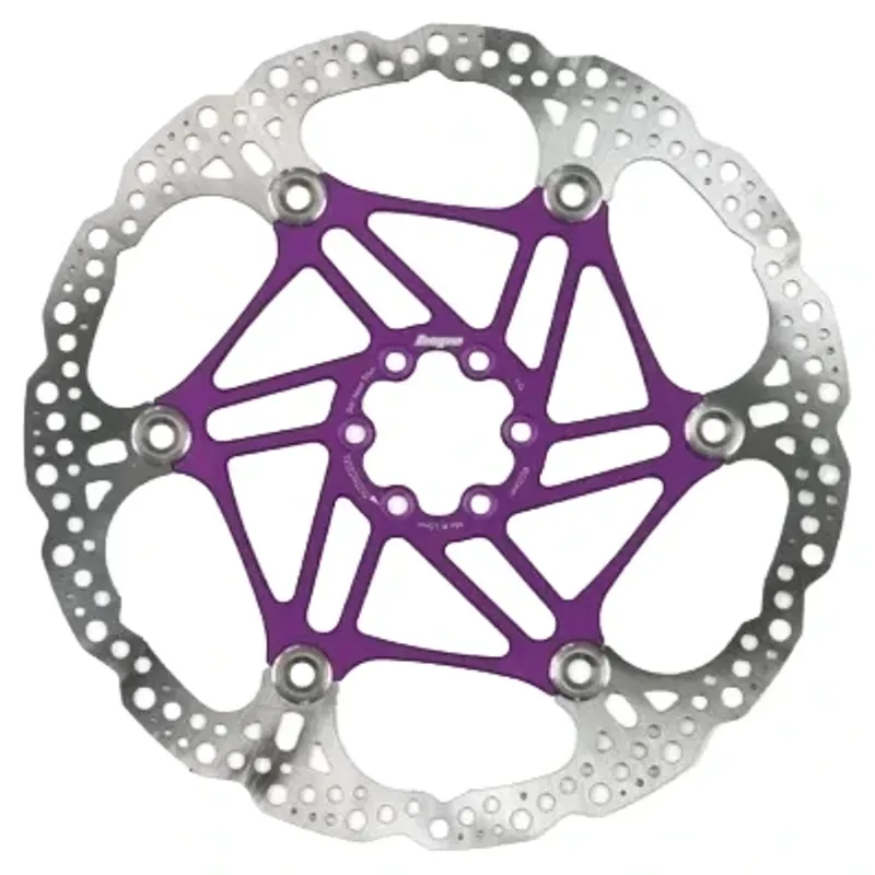 Balfes Bikes Hope Floating Disc 6 Bolt 220mm Rotor in Purple | Free postage over £30, £10 off first order, price match & 0% finance.