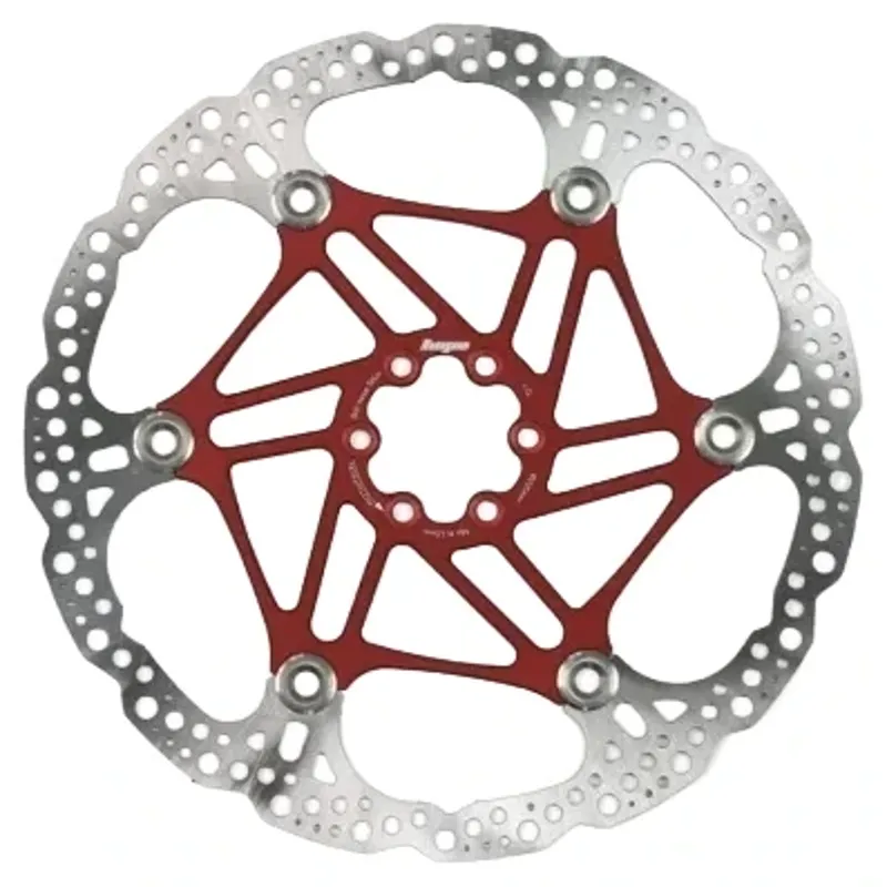 Balfes Bikes Hope Floating Disc 6 Bolt 220mm Rotor in Red | Free postage over £30, £10 off first order, price match & 0% finance.