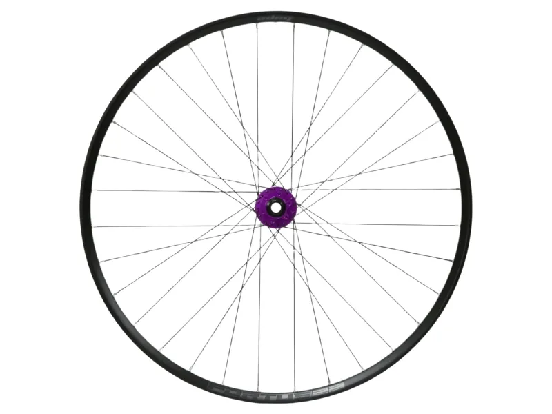 Hope Fortus 23W Pro 5 29ER 100x15mm QR Front Wheel in Black/Purple