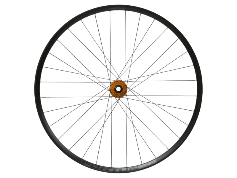 Hope Fortus 26W Pro 5 29ER 6-Bolt Boost Front Wheel in Black/Orange