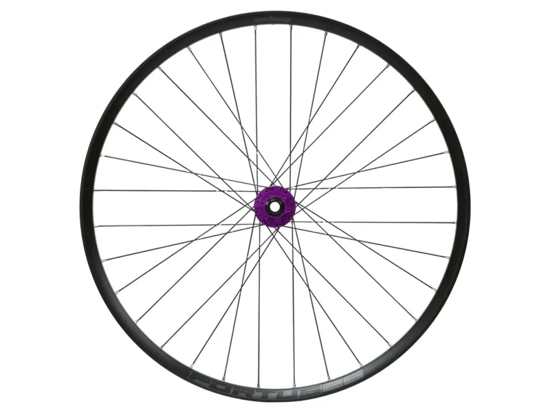 Hope Fortus 26W Pro 5 29ER 6-Bolt QR Front Wheel in Black/Purple