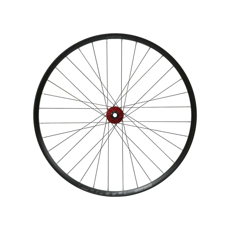 Balfes Bikes Hope Fortus 26W Pro 5 29ER 6-Bolt QR Front Wheel in Black/Red | Free postage over £30, £10 off first order, price match & 0% finance.