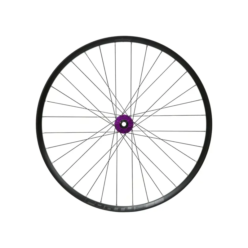 Balfes Bikes Hope Fortus 26W Pro 5 29ER 6-Bolt Boost Front Wheel in Black/Purple | Free postage over £30, £10 off first order, price match & 0% finance.