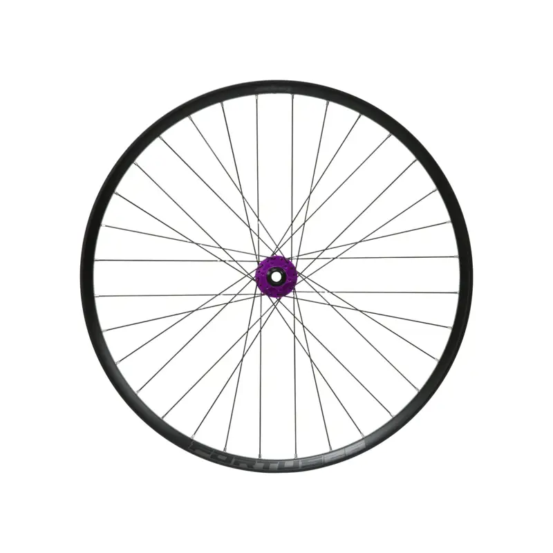 Balfes Bikes Hope Fortus 26W Pro 5 26in 6-Bolt QR Front Wheel in Black/Purple | Free postage over £30, £10 off first order, price match & 0% finance.