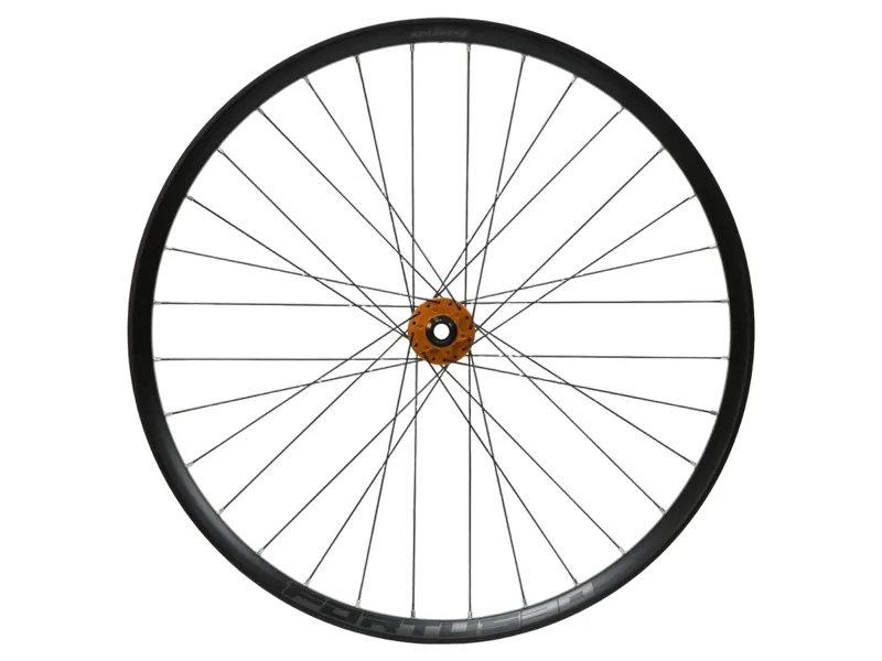 Hope Fortus 30W Pro 5 27.5in 6-Bolt QR Front Wheel in Black/Orange