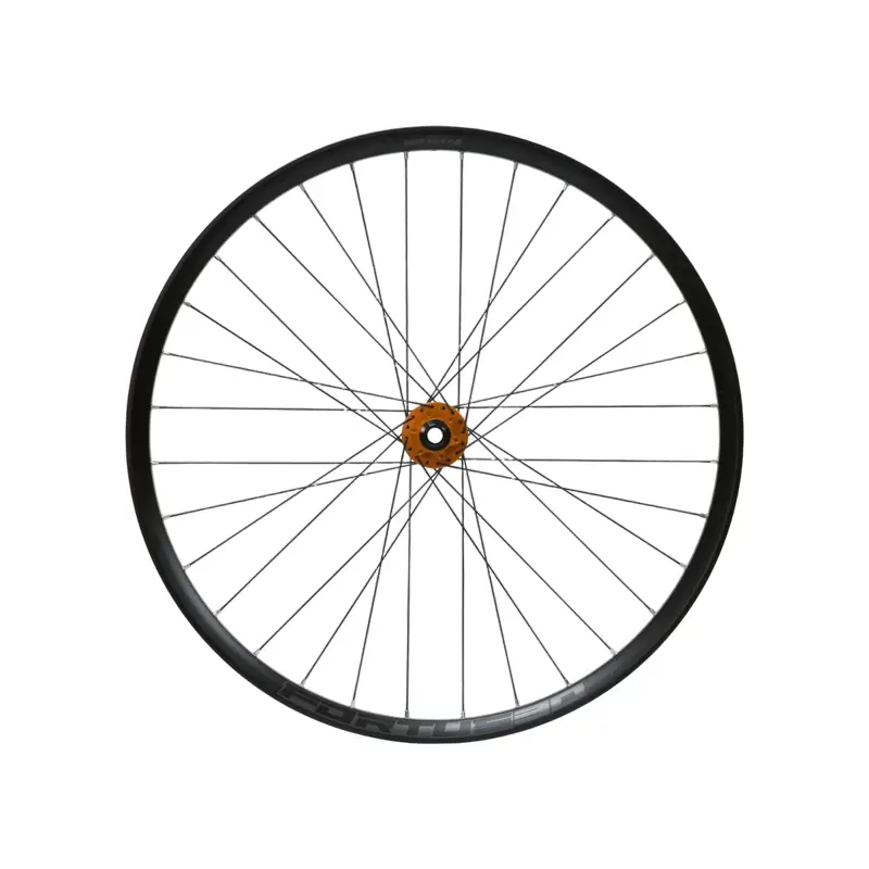Balfes Bikes Hope Fortus 30W Pro 5 27.5in 6-Bolt QR Front Wheel in Black/Orange | Free postage over £30, £10 off first order, price match & 0% finance.