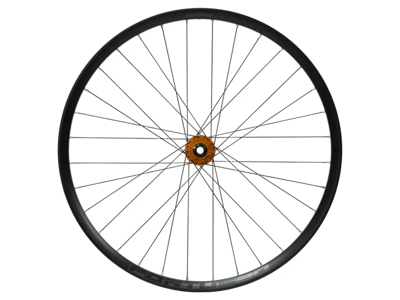 Hope Fortus 30W Pro 5 27.5in 6-Bolt Boost Front Wheel in Black/Orange