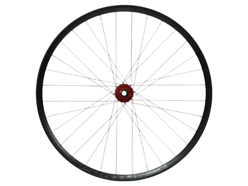 Hope Fortus 30W Pro 5 29ER 100x15mm QR Front Wheel in Black/Red