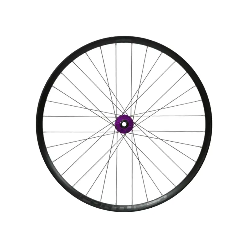 Balfes Bikes Hope Fortus 30W Pro 5 29in 6-Bolt Front Wheel in Black/Purple | Free postage over £30, £10 off first order, price match & 0% finance.