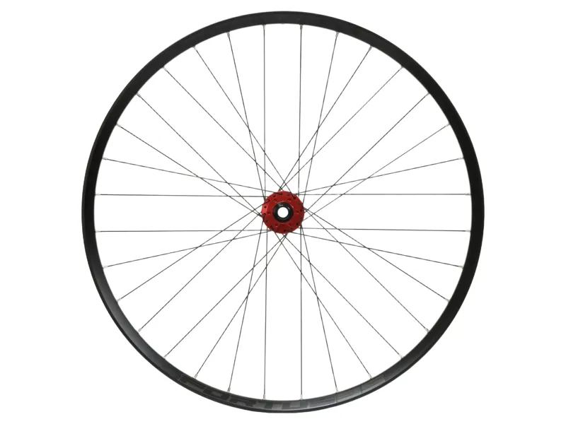 Hope Fortus 35W Pro 5 27.5in 6-Bolt Boost Front Wheel in Black/Red