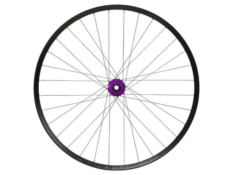 Hope Fortus 35W Pro 5 29ER 6-Bolt QR Front Wheel in Black/Purple