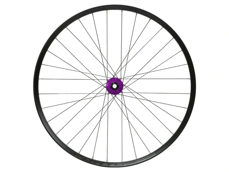 Balfes Bikes Hope Fortus 35W Pro 5 29ER 6-Bolt Boost Front Wheel in Black/Purple | Free postage over £30, £10 off first order, price match & 0% finance.