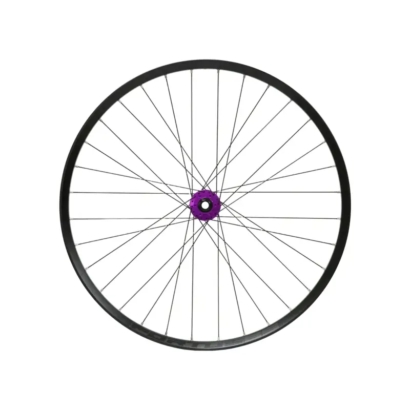 Balfes Bikes Hope Fortus 35W Pro 5 29ER 6-Bolt Boost Front Wheel in Black/Purple | Free postage over £30, £10 off first order, price match & 0% finance.