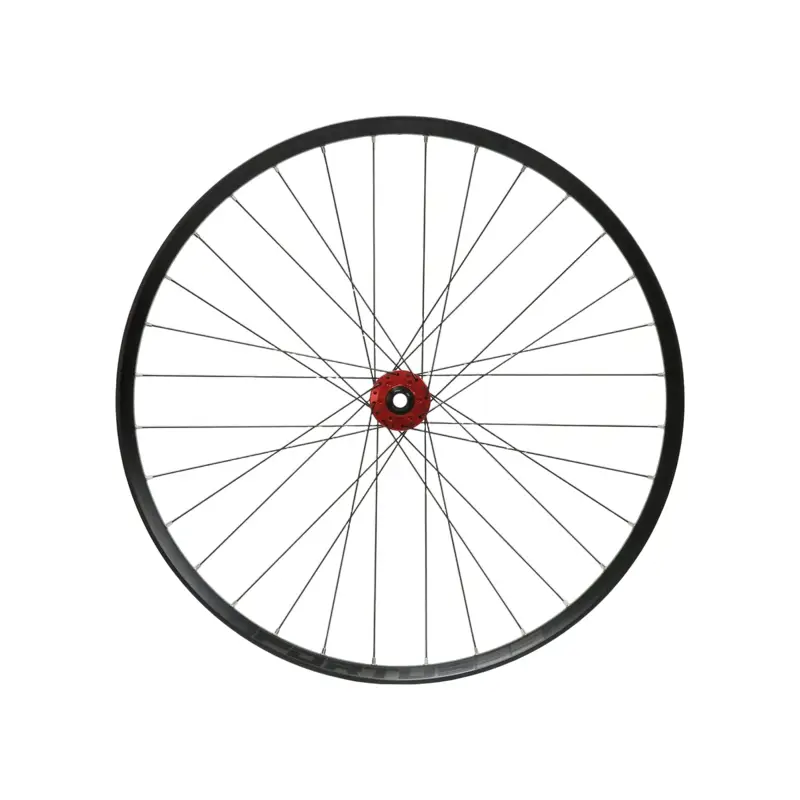 Balfes Bikes Hope Fortus 35W Pro 5 27.5in 6-Bolt 100x15mm Front Wheel in Black/Red | Free postage over £30, £10 off first order, price match & 0% finance.