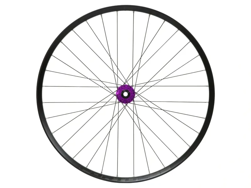 Hope Fortus 35W Pro 5 27.5in 6-Bolt 100x15mm Front Wheel Black/Purple