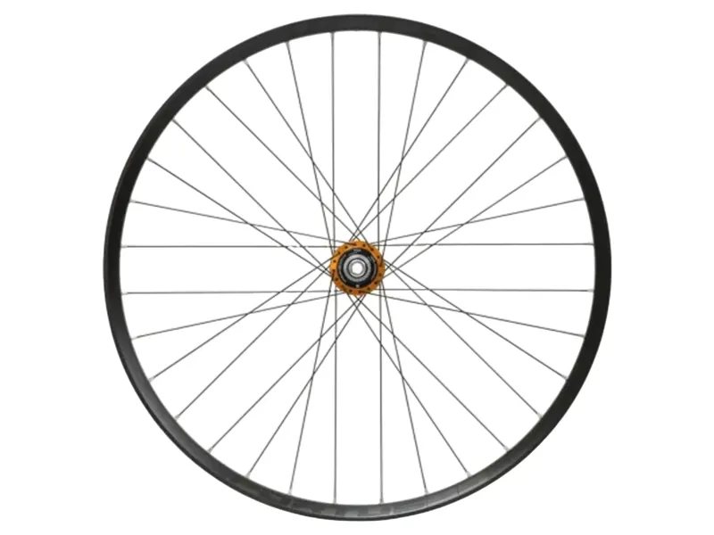 Hope Fortus 35W Pro 5 27.5in 6-Bolt Rear Wheel 150mm in Black/Orange