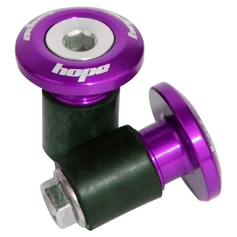 Hope Grip Doctor Bar End Plugs in Purple