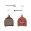 Hope Mono M4/2013 E4/RX4+SH All Weather Compound Brake Pad Pair in Red