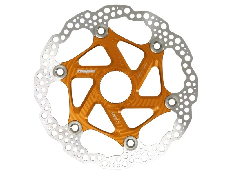 Balfes Bikes Hope MTB Centre Lock Disc 160mm in Orange | Free postage over £30, £10 off first order, price match & 0% finance.