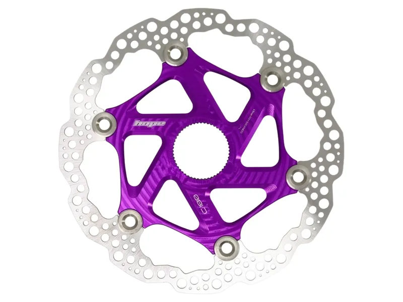 Balfes Bikes Hope MTB Centre Lock Disc 160mm in Purple | Free postage over £30, £10 off first order, price match & 0% finance.