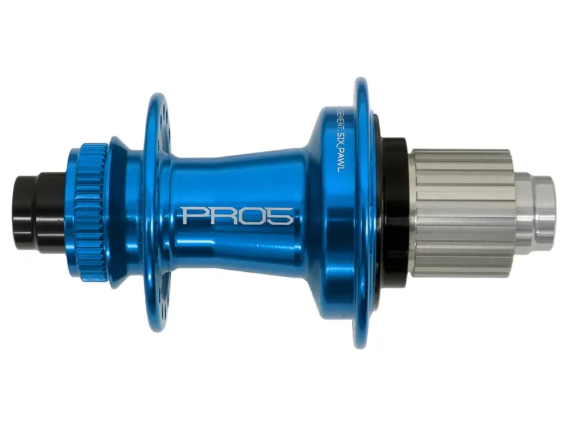 Hope Pro 5 Rear Centre Lock 28H 135 x 12mm Shimano MicroSpline Hub in Blue
