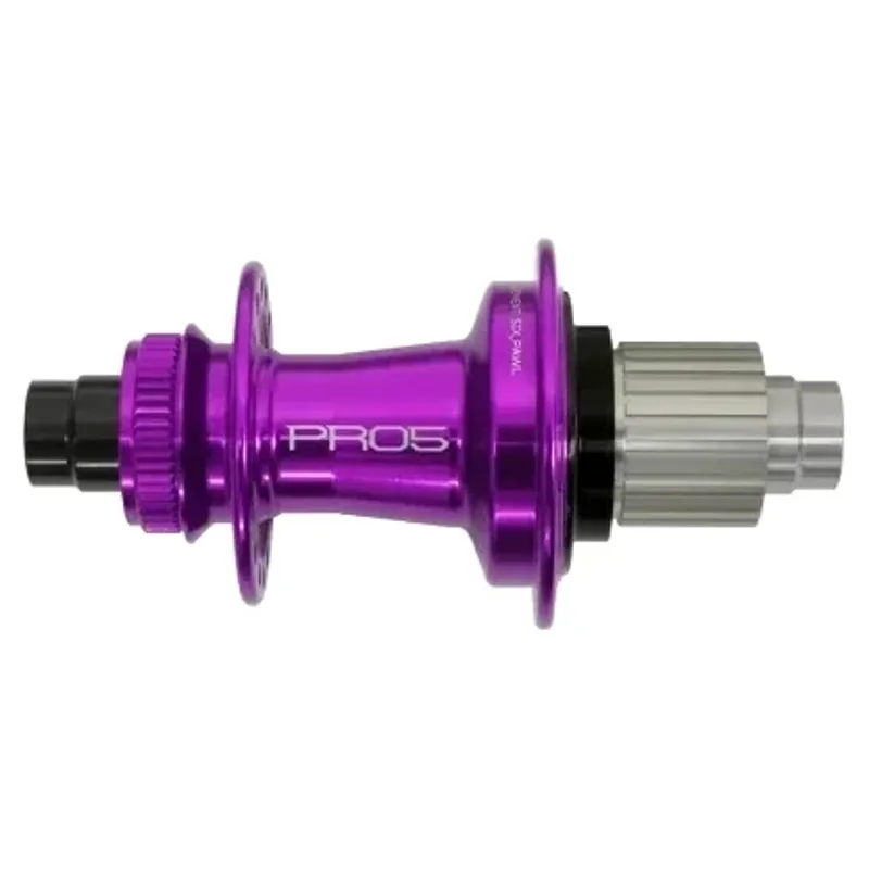 Balfes Bikes Hope Pro 5 Rear Centre Lock 28H 142 x 12mm Shimano MicroSpline Hub in Purple | Free postage over £30, £10 off first order, price match & 0% finance.