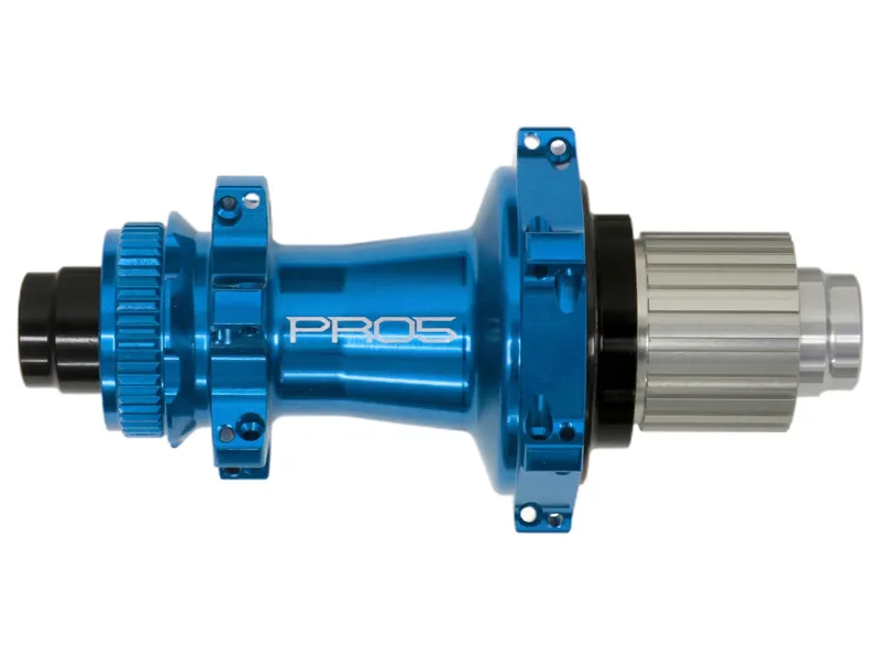 Hope Pro 5 Rear Centre Lock S/Pull 24H 135 x 12mm Shimano MicroSpline Hub in Blue