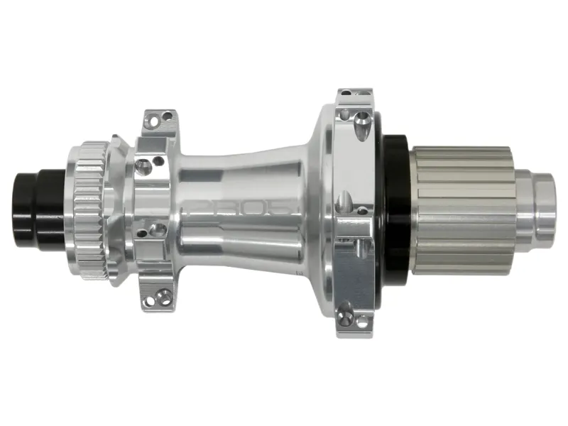 Hope Pro 5 Rear Centre Lock S/Pull 24H 135 x 12mm Shimano MicroSpline Hub in Silver