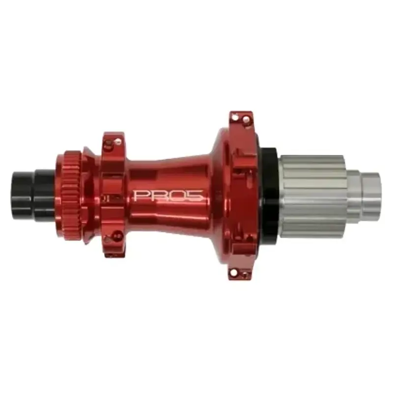 Balfes Bikes Hope Pro 5 Rear Centre Lock S/Pull 24H 142 x 12mm Shimano MicroSpline Hub in Red | Free postage over £30, £10 off first order, price match & 0% finance.