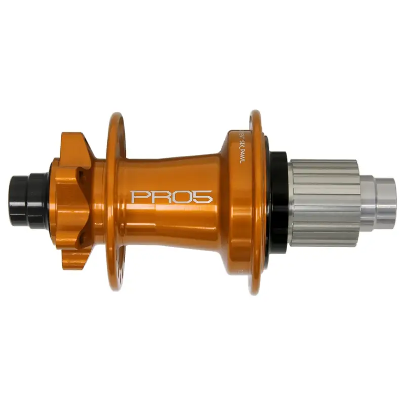 Balfes Bikes Hope Pro 5 28H 6-Bolt Rear Hub 142mm x 12mm in Orange | Free postage over £30, £10 off first order, price match & 0% finance.