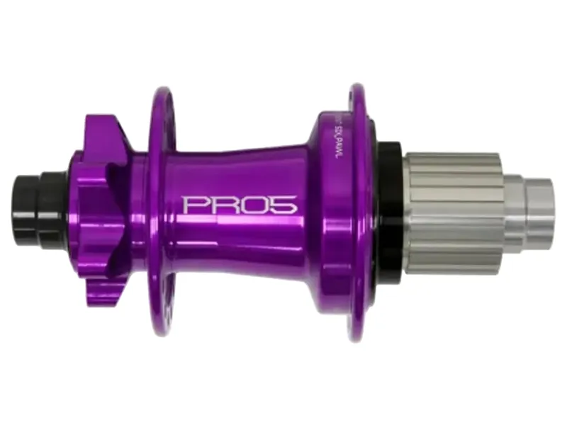 Hope Pro 5 28H 6-Bolt Rear Hub 142mm x 12mm in Purple