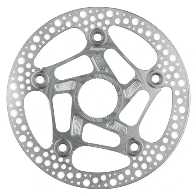 Balfes Bikes Hope RX Centre Lock Disc 140mm Rotor in Silver | Free postage over £30, £10 off first order, price match & 0% finance.
