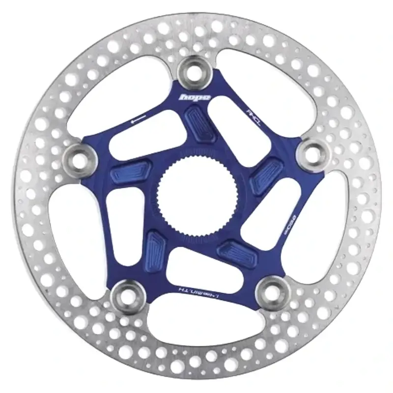 Balfes Bikes Hope RX Centrelock Disc Rotor 160mm in Blue | Free postage over £30, £10 off first order, price match & 0% finance.