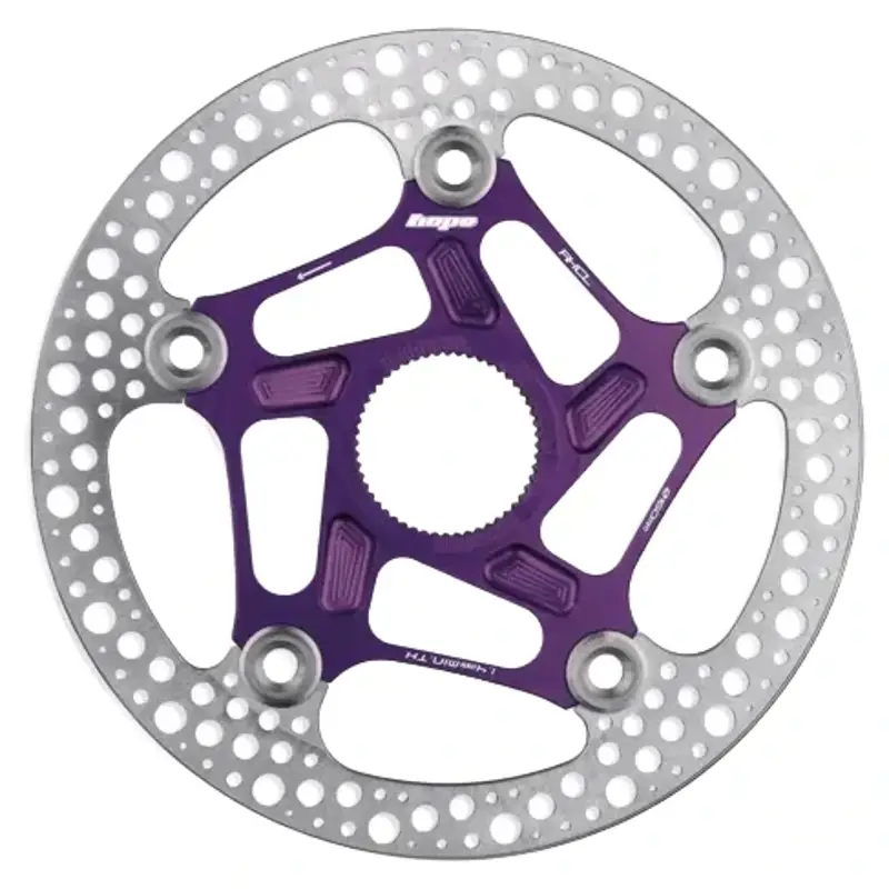 Balfes Bikes Hope RX Centrelock Disc Rotor 160mm in Purple | Free postage over £30, £10 off first order, price match & 0% finance.