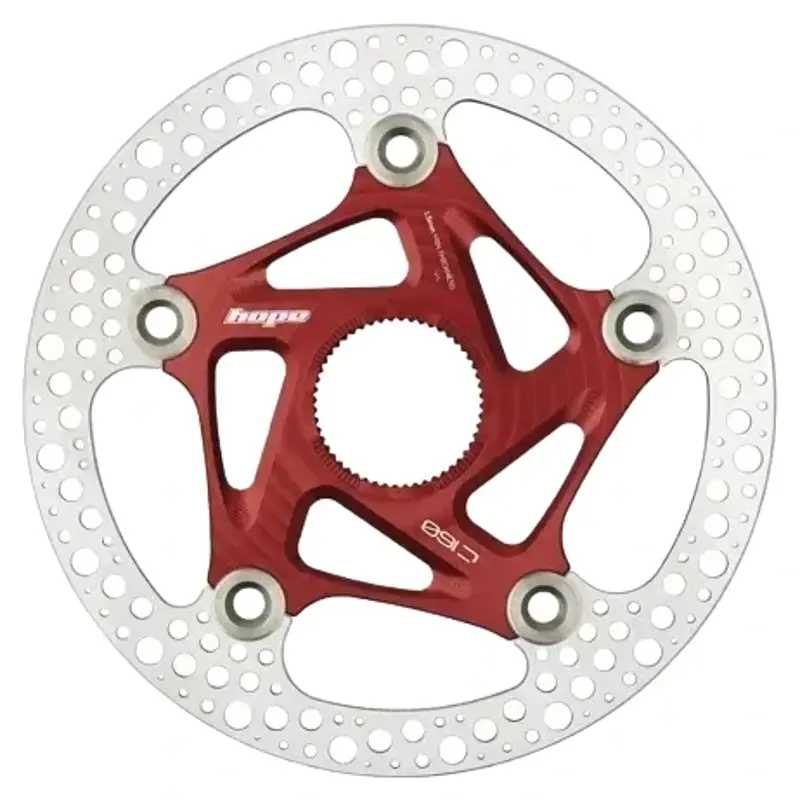 Balfes Bikes Hope RX Centrelock Disc Rotor 160mm in Red | Free postage over £30, £10 off first order, price match & 0% finance.