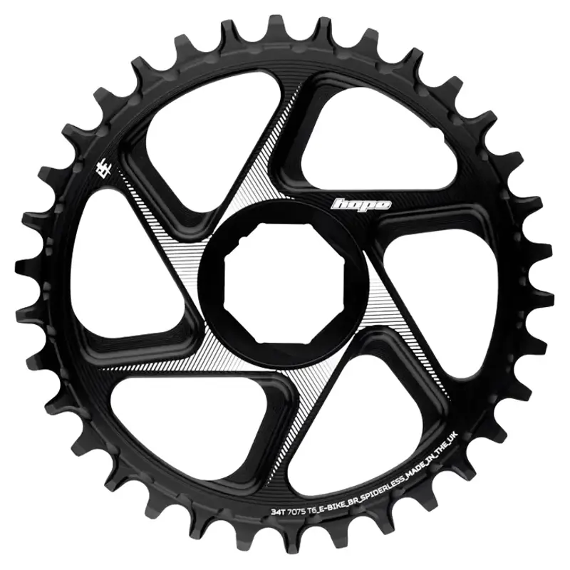 Balfes Bikes Hope Spiderless E-Bike Chainring | Free postage over £30, £10 off first order, price match & 0% finance.