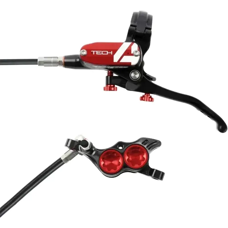Balfes Bikes Hope Tech 4 E4 Left/Front 74mm Disc Brake in Red | Free postage over £30, £10 off first order, price match & 0% finance.