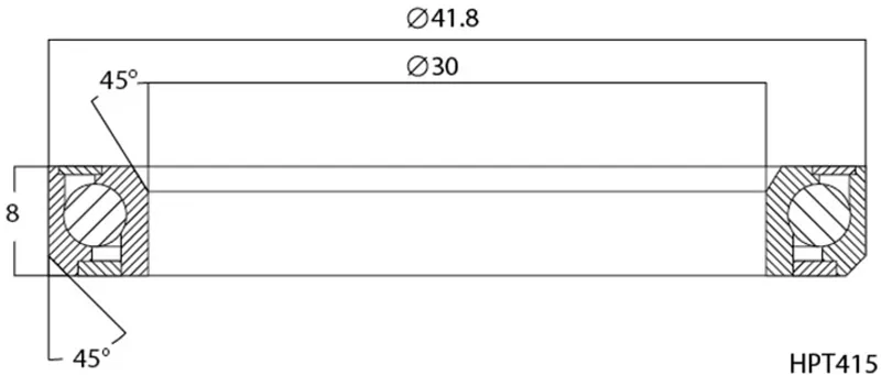 M-Part Elite Headset Bearing R418 IS42-1