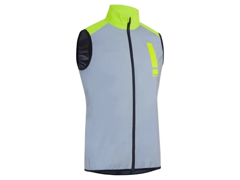 Hump Men's Ultra Reflect Gilet in Silver Reflect/Hi-Viz Yellow-1