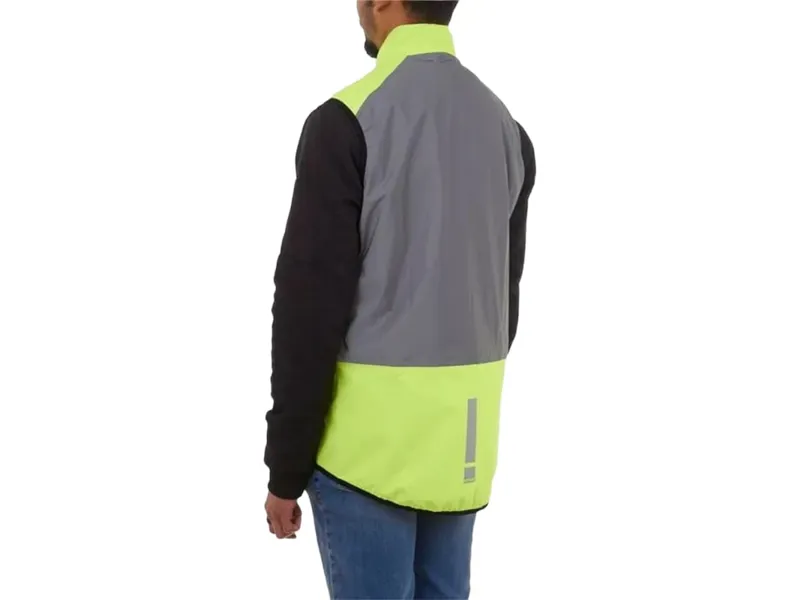 Hump Men's Ultra Reflect Gilet in Silver Reflect/Hi-Viz Yellow-3