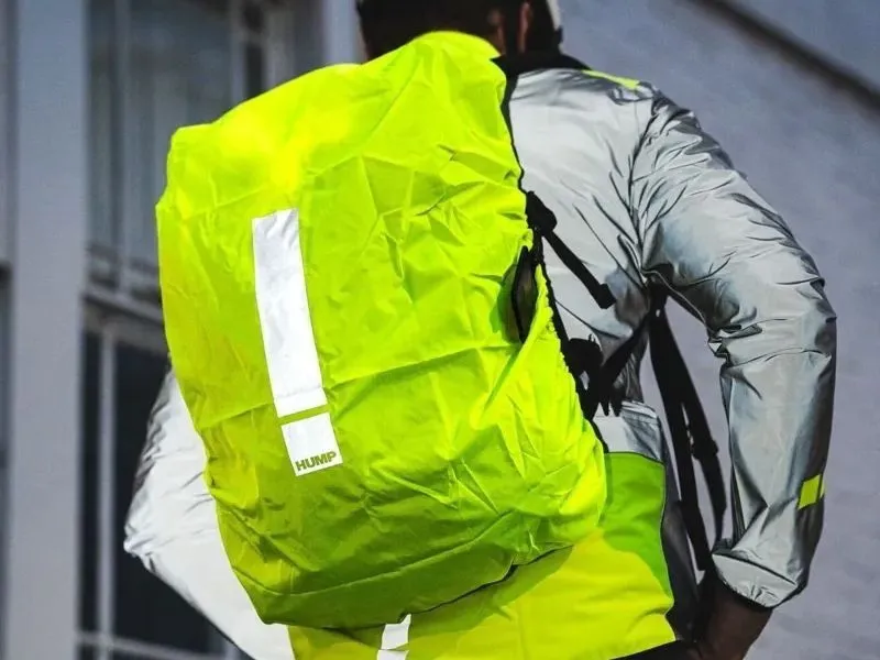 Hump Original Reflective Waterproof Backpack Cover in Hi-Viz Yellow-2