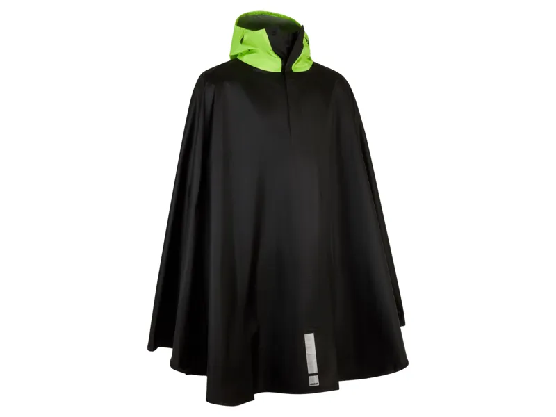 Hump Reflective Waterproof Poncho in Black-1