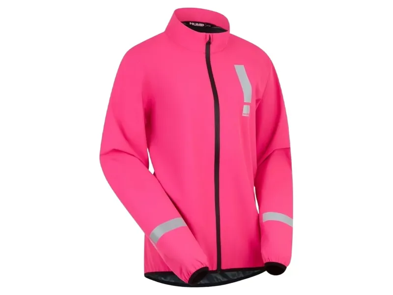 Hump Women's Reflect Waterproof Jacket in Hi-Viz Pink-1